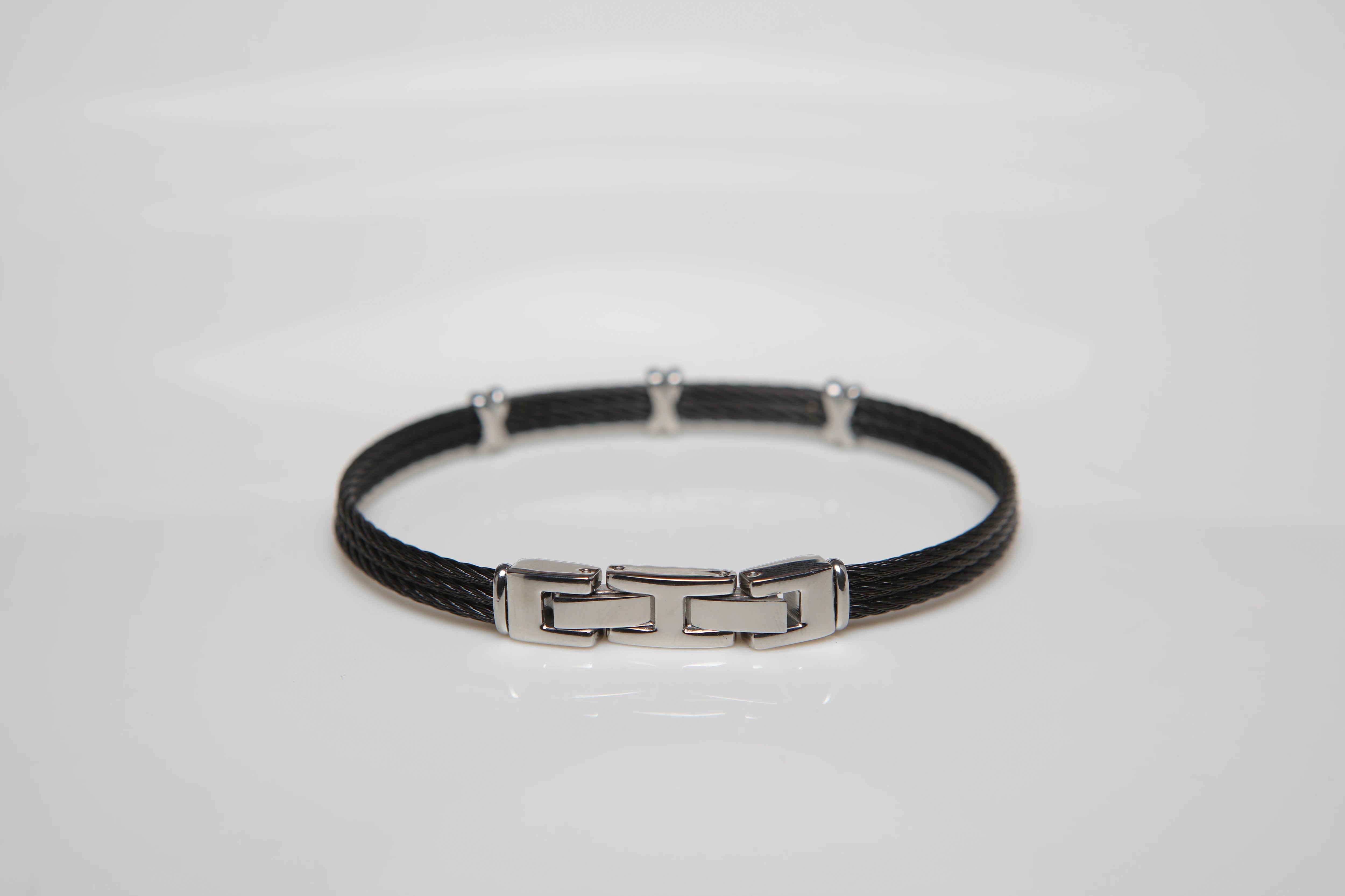 Stainless steel bracelet in black PVD XXX