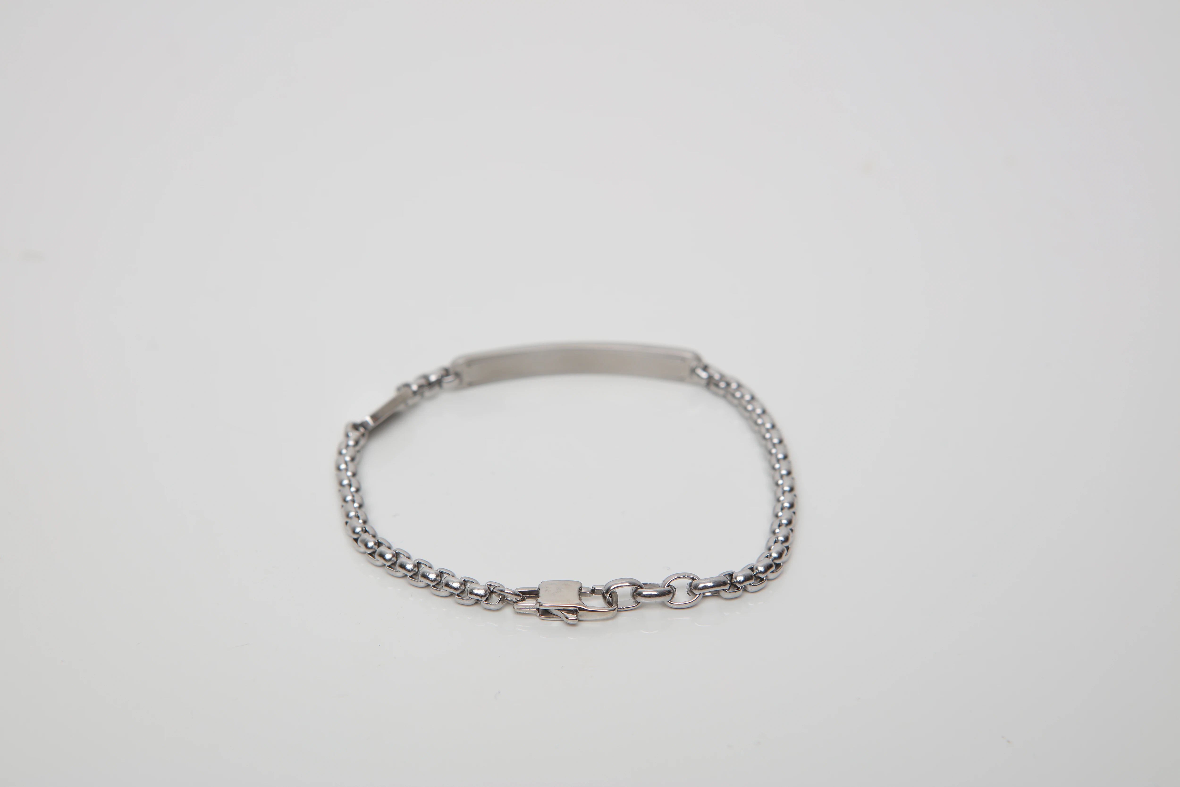 Bracelet with chain in stainless steel and 18Kt gold