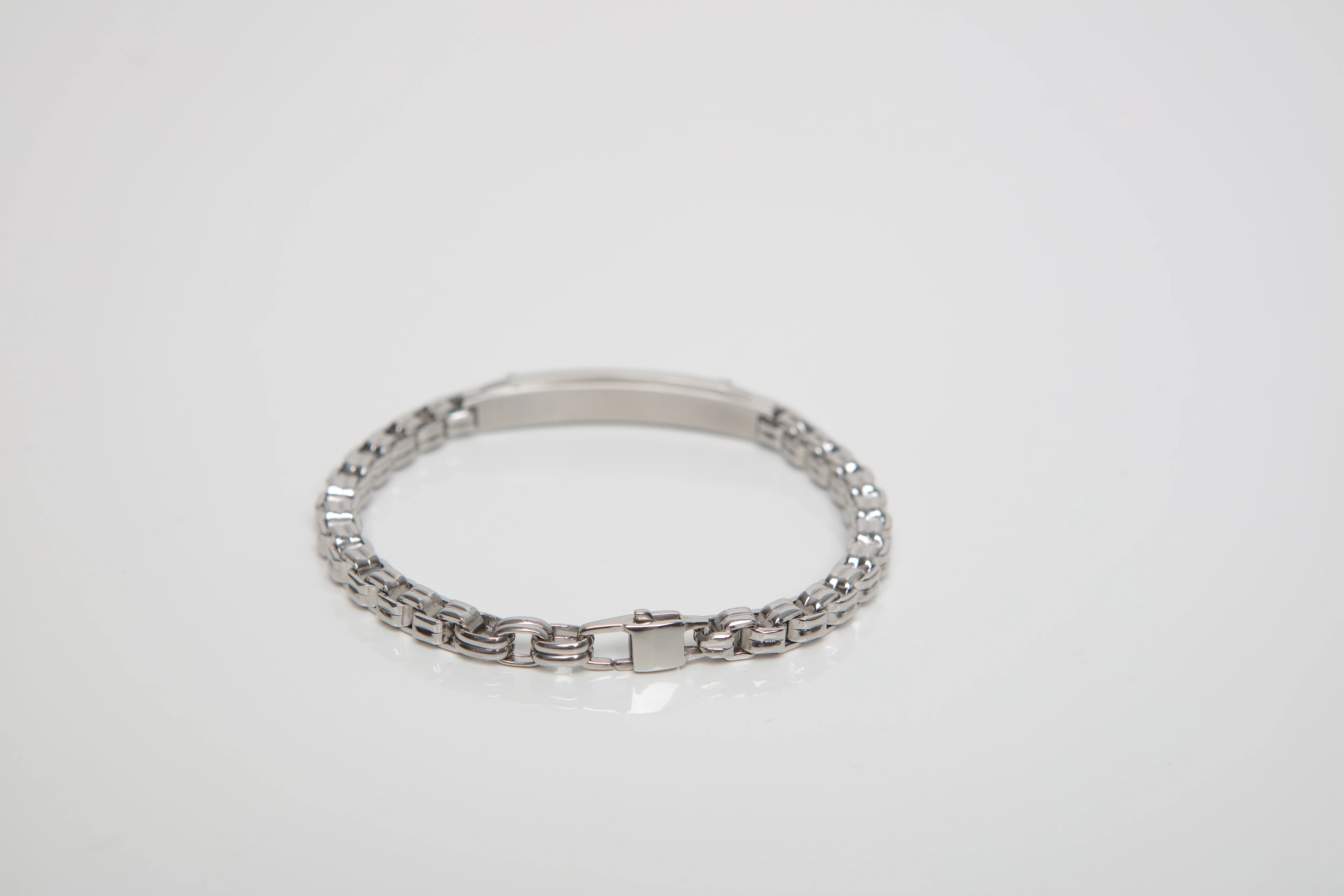 Bracelet with chain in stainless steel and 18Kt gold